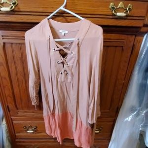 Rust tunic dress